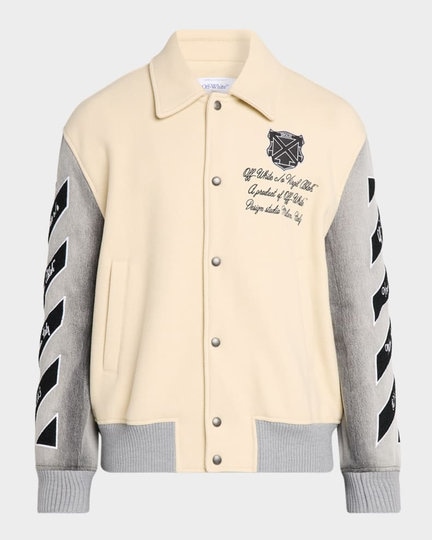 26SS 오프화이트 봄버 자켓 OMEK008S26FAB001 1100 CREAM