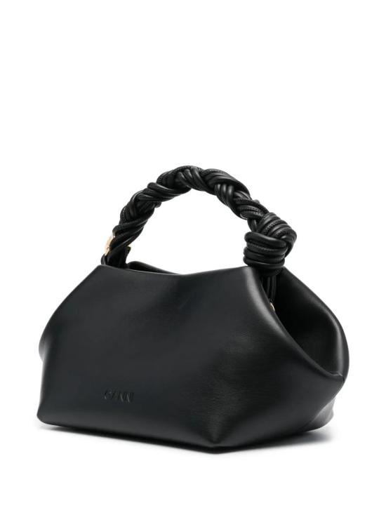 26FW 가니 스몰 레더 보우 토트백 A52415894 099 BLACK - GANNI