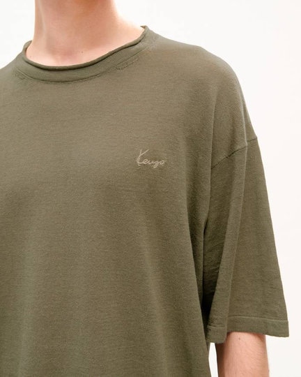 26FW 겐조 반팔 티셔츠 FG65TO8123LP KHAKI - KENZO
