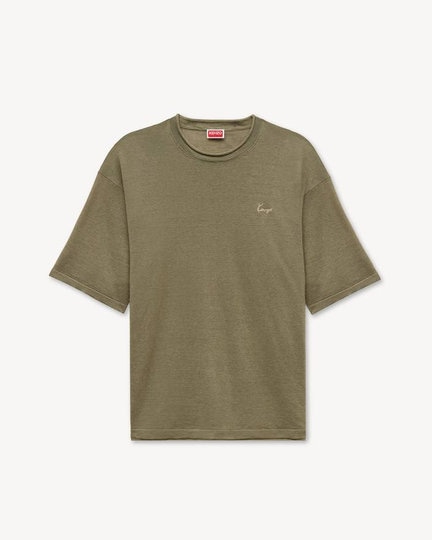 26FW 겐조 반팔 티셔츠 FG65TO8123LP KHAKI