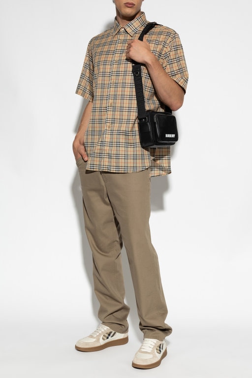 26FW 버버리 반팔 셔츠 8130243 B9368 SANDIPCHEC - BURBERRY