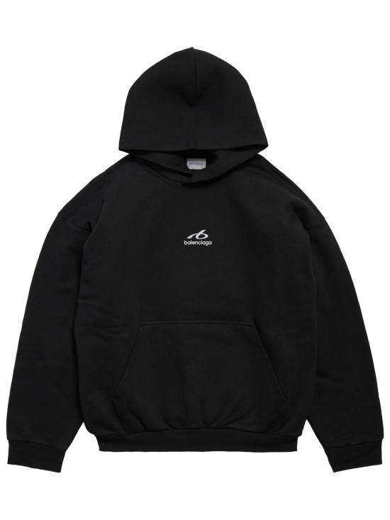 26FW 발렌시아가 바디스 미디엄 핏 후디 871956TUVQ5 1000 BLACK