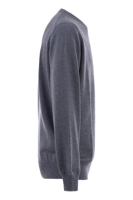 26FW 브루넬로 쿠치넬리 캐시미어 니트 M2200100 CUK71 GREY - BRUNELLO CUCINELLI