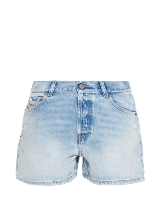 26SS 디젤 De-Helios 디스트로이드 데님 쇼츠 A22266007DM01 Light Blue