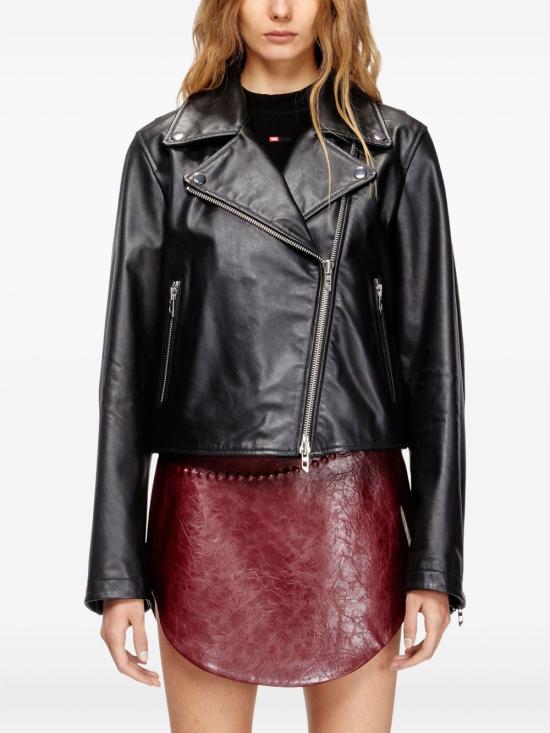 26SS 디젤 L-UNATIC 왁스드 레더 자켓 A219020CECH9XX Black - DIESEL