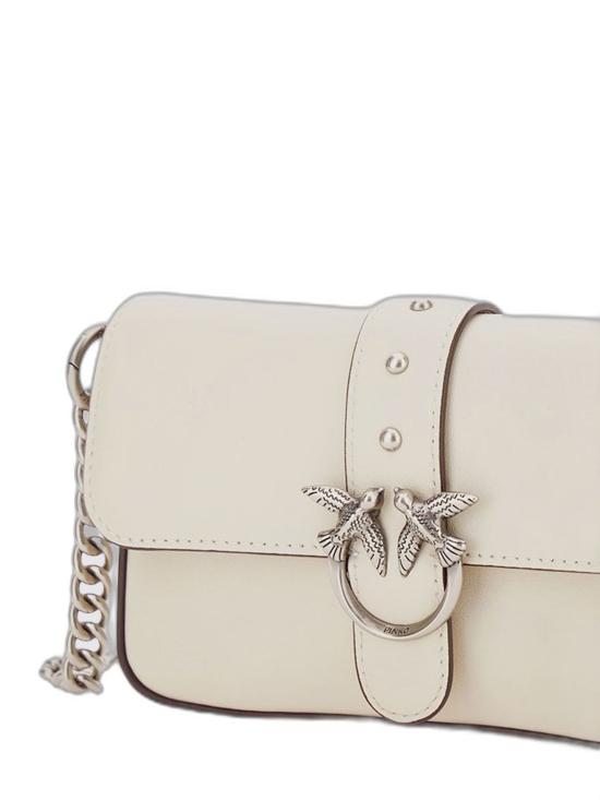 26SS 핑코 크로스백 105353A0QOZ14O BIANCO SILVER - PINKO