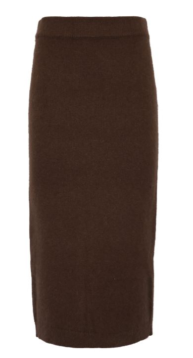 25FW 트윈셋 롱 스커트 252TT3186S2110711054 BLACK CHOCOLATE