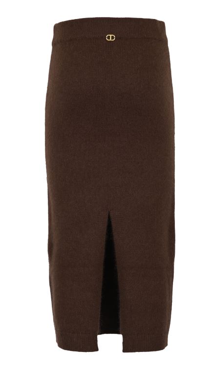 25FW 트윈셋 롱 스커트 252TT3186S2110711054 BLACK CHOCOLATE - TWINSET
