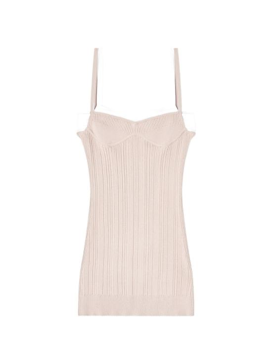 26SS 디젤 M-잔드라 니트 탱크 드레스 A208300WICK7AW Beige
