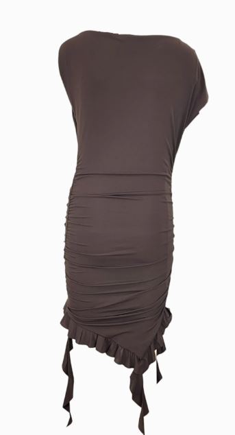 26SS 핑코 미디 원피스 106605A35EM28 MARRONE - PINKO