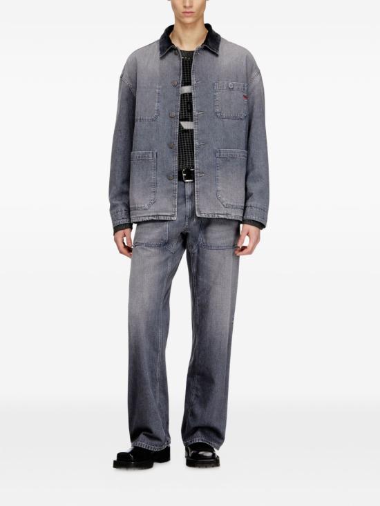 26SS 디젤 데님 자켓 A2072609N8307 Grey - DIESEL
