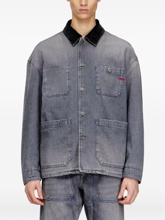 26SS 디젤 데님 자켓 A2072609N8307 Grey - DIESEL