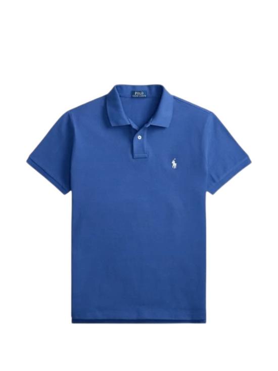 26SS 랄프 로렌 폴로 티셔츠 710680784520DUSTYAZURECREAMPP Blue