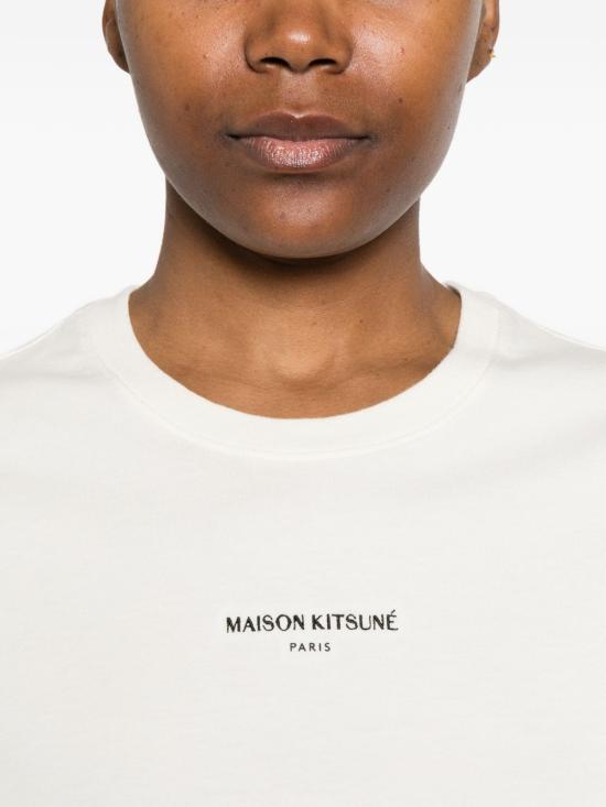 26SS 메종키츠네 반팔 티셔츠 QW00100KJ70260063 BEIGE - MAISON KITSUNE
