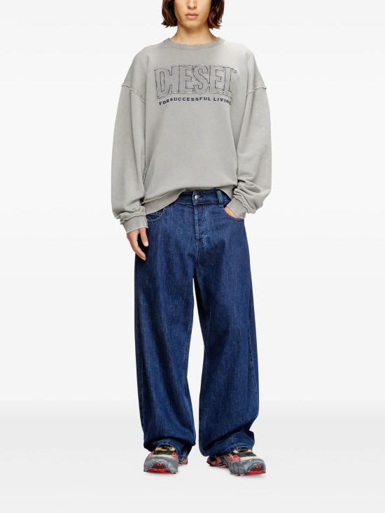 26SS 디젤 S-BOXT-RAW-V1 맨투맨 A204630KMAG97D Grey - DIESEL