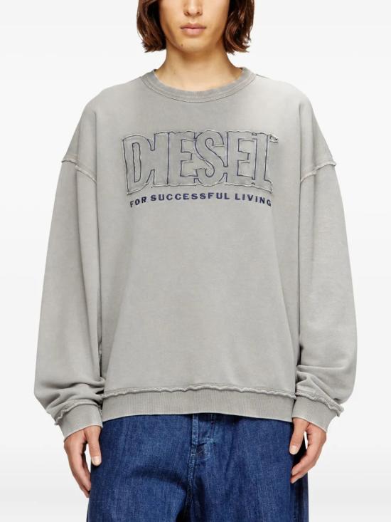 26SS 디젤 S-BOXT-RAW-V1 맨투맨 A204630KMAG97D Grey - DIESEL