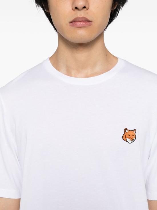 26SS 메종키츠네 폭스 헤드 레귤러 티셔츠 PM00107KJ7026P100 WHITE - MAISON KITSUNE