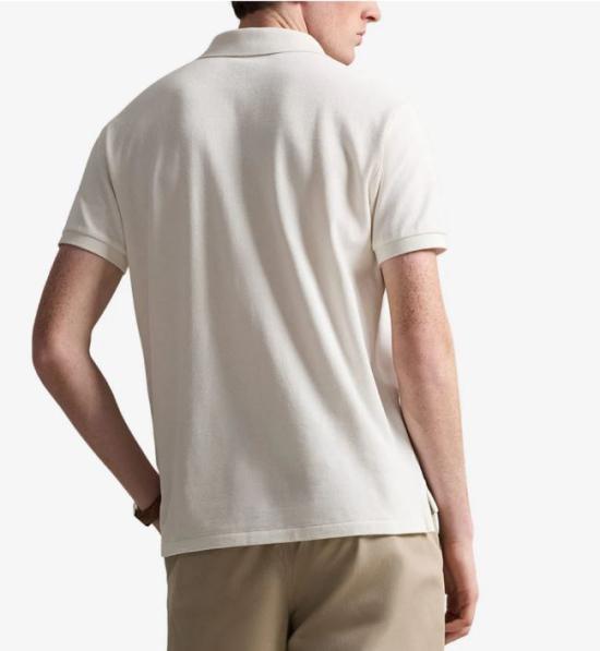 26SS 랄프 로렌 폴로 티셔츠 710680784519ANTIQUECREAMC7114 White - RALPH LAUREN