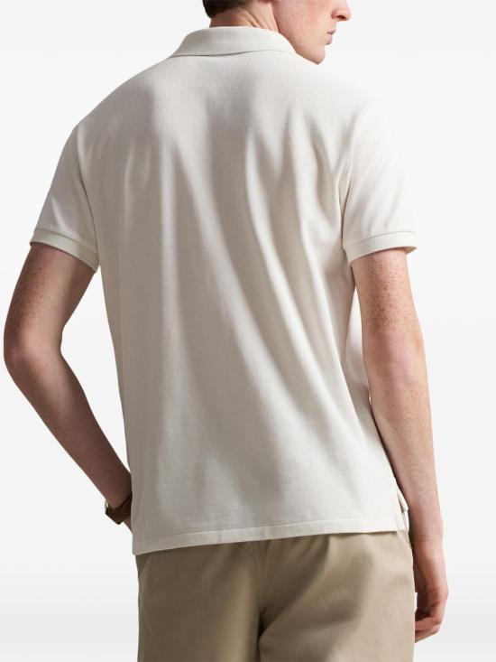 26SS 랄프 로렌 폴로 티셔츠 710680784519ANTIQUECREAMC7114 White - RALPH LAUREN