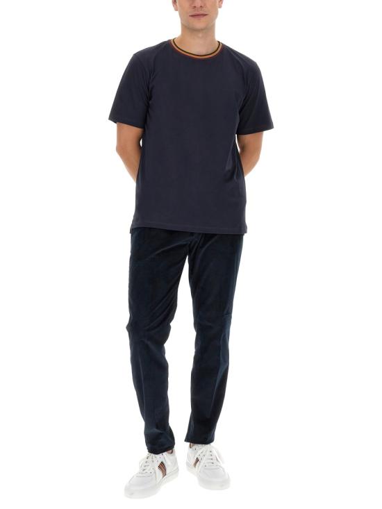 26FW 폴 스미스 반팔 티셔츠 M1R697PSH00084 49 BLUE - PAUL SMITH
