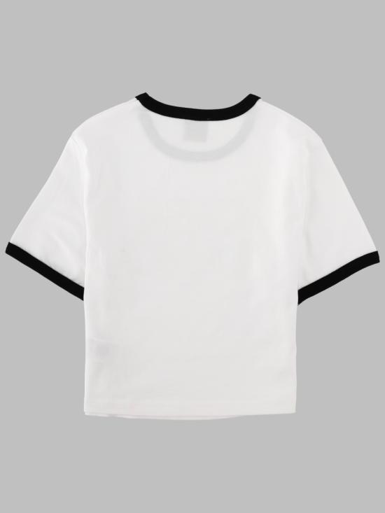 26FW 카사블랑카 반팔 티셔츠 WPF26JTS010 023DSTACKEDLOGO WHITE - CASABLANCA