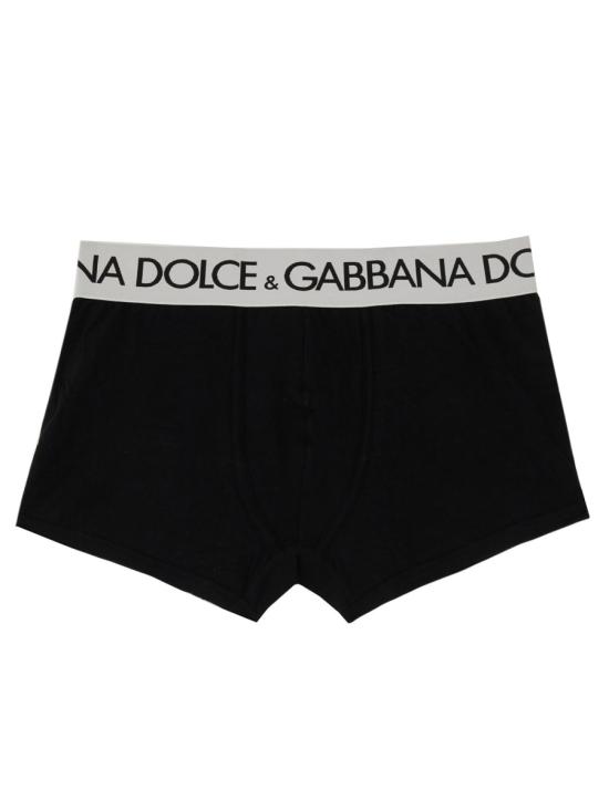  돌체앤가바나 로고 밴드 드로즈 M4B97J ONN97N0000 BLACK - DOLCE & GABBANA