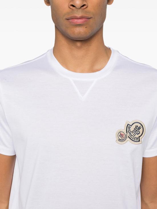 26FW 몽클레어 반팔 티셔츠 L20918C000418390Y001 BIANCO - MONCLER