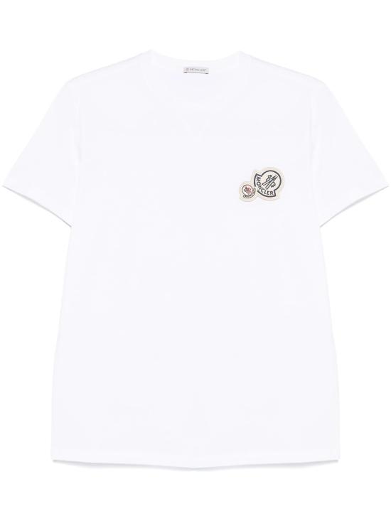 26FW 몽클레어 반팔 티셔츠 L20918C000418390Y001 BIANCO