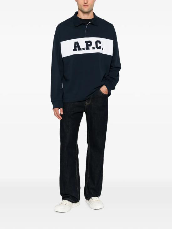 26FW 아페쎄 폴로 티셔츠 COHRUH26633IAK BLU - A.P.C.