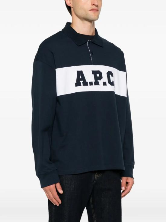 26FW 아페쎄 폴로 티셔츠 COHRUH26633IAK BLU - A.P.C.