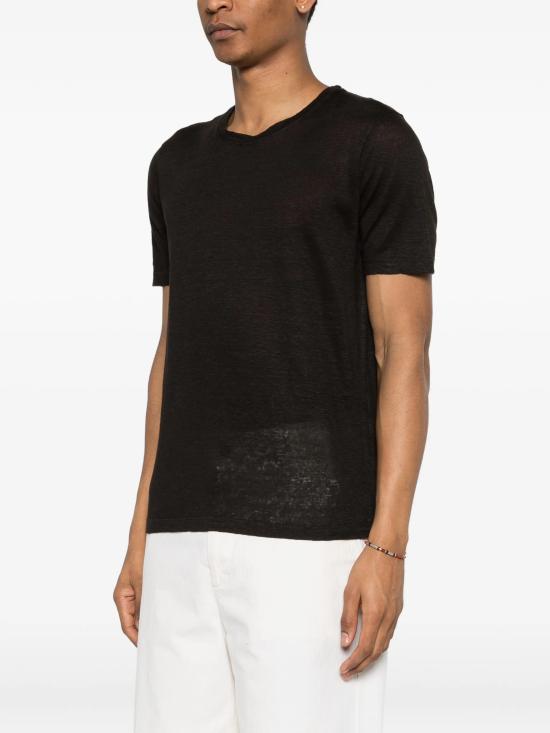 26SS 120 리노 반팔 티셔츠 33ALIM7186000E908S01S0065R BLACK - 120 LINO