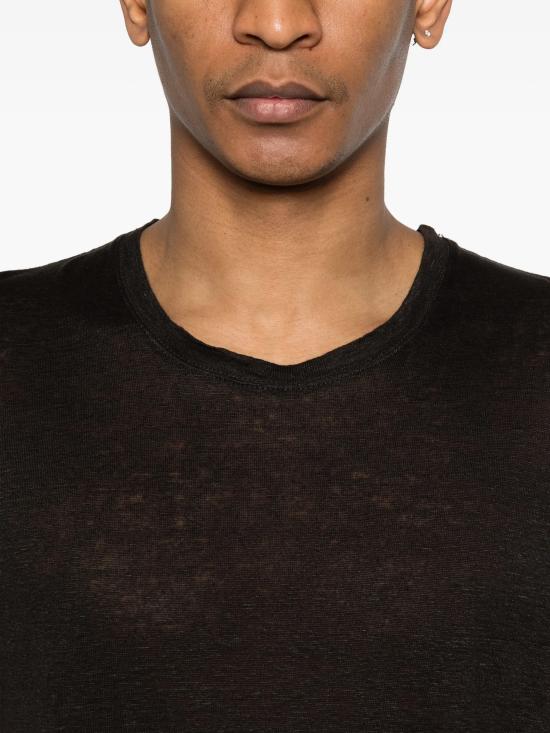 26SS 120 리노 반팔 티셔츠 33ALIM7186000E908S01S0065R BLACK - 120 LINO