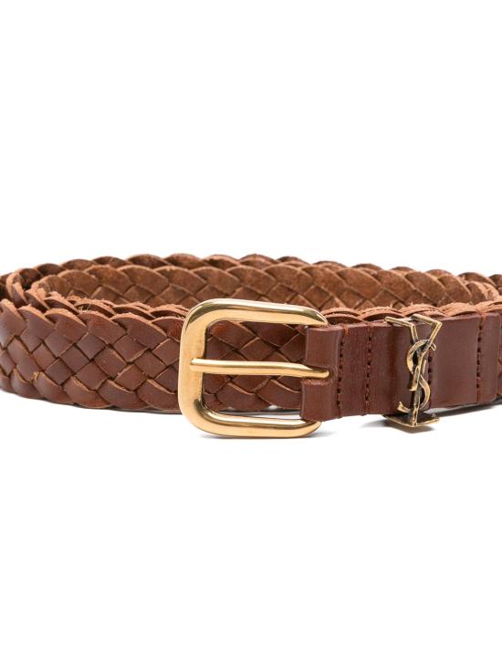 26SS 생로랑 가죽 벨트 859141AAEJG 2976 BRNCHOCLT - SAINT LAURENT