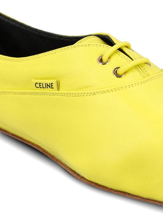26SS 셀린느 램스킨 발레 레이스업 슈즈 365915272C 11BY BRIGHT YELLOW - CELINE