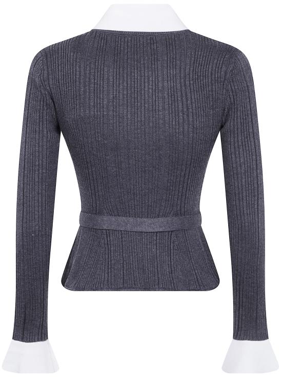 26FW 셀프 포트레이트 가디건 PF26131T GREY - SELF PORTRAIT