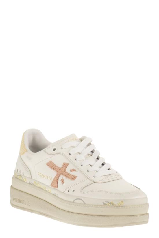 26SS 프리미아타 스니커즈 MICOL8196 BIANCO CIPRIA GIALLO - PREMIATA