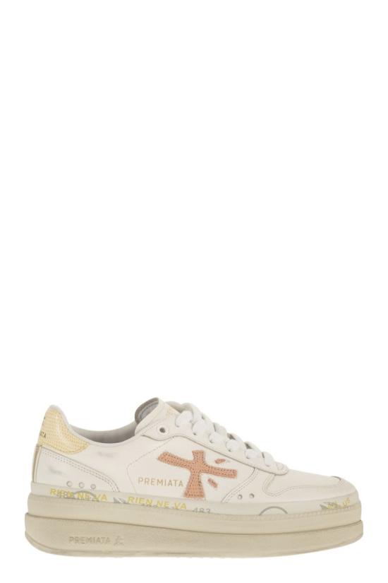 26SS 프리미아타 스니커즈 MICOL8196 BIANCO CIPRIA GIALLO