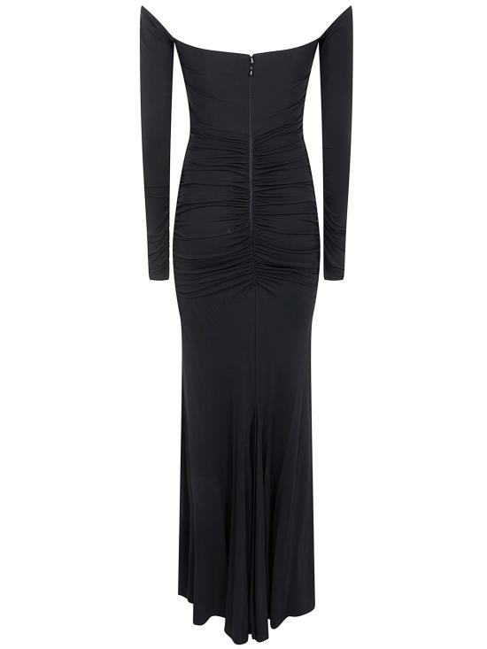 26SS 엘리자베타프랜치 롱 원피스 ABR1061E3 110 BLACK - ELISABETTA FRANCHI