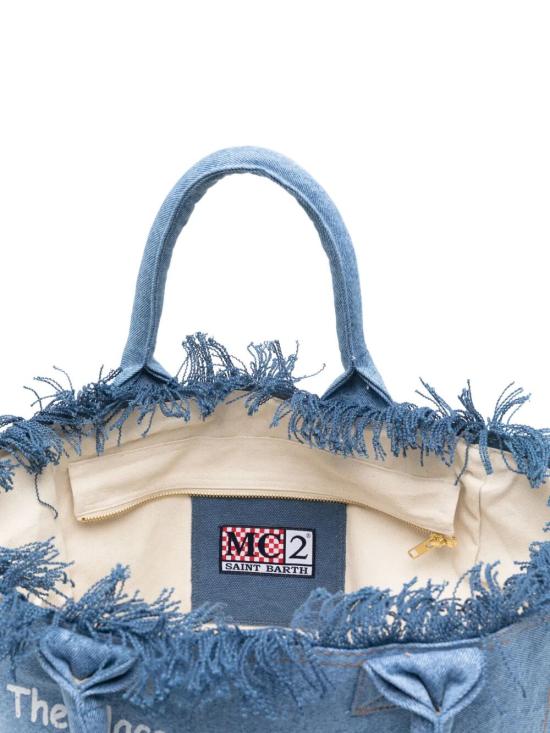 26SS 세인트바쓰 토트백 VANI00100009L DENIM BLUE - MC2 SAINT BARTH