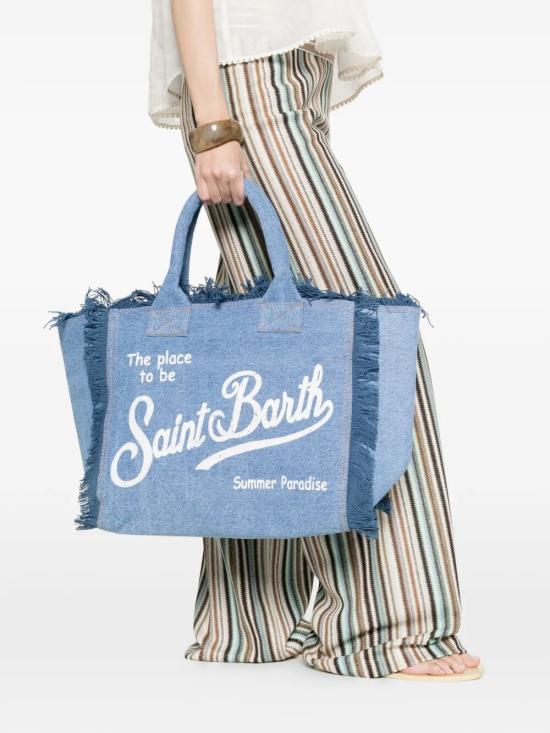 26SS 세인트바쓰 토트백 VANI00100009L DENIM BLUE - MC2 SAINT BARTH