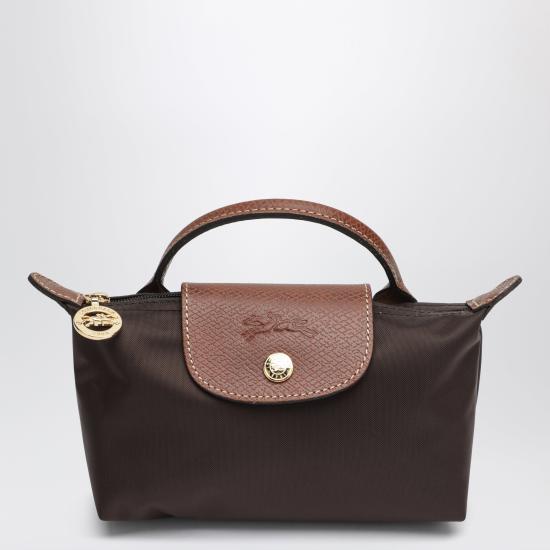 26FW 롱샴 르 플리아쥬 오리지널 핸들 파우치 34175089 Brown