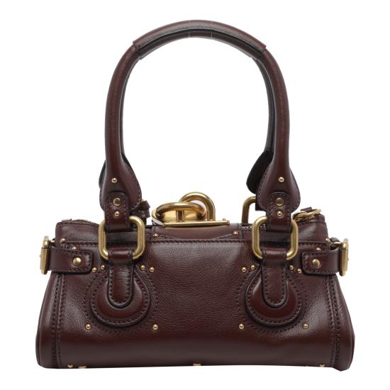 26FW 끌로에 스몰 그레인드 레더 패딩턴 백 CH26SS805P75 27M Brown - CHLOE