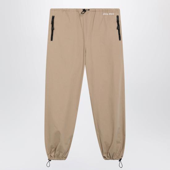 26FW 미우미우 트레이닝/조거 팬츠 MP2044OOO19LW Beige