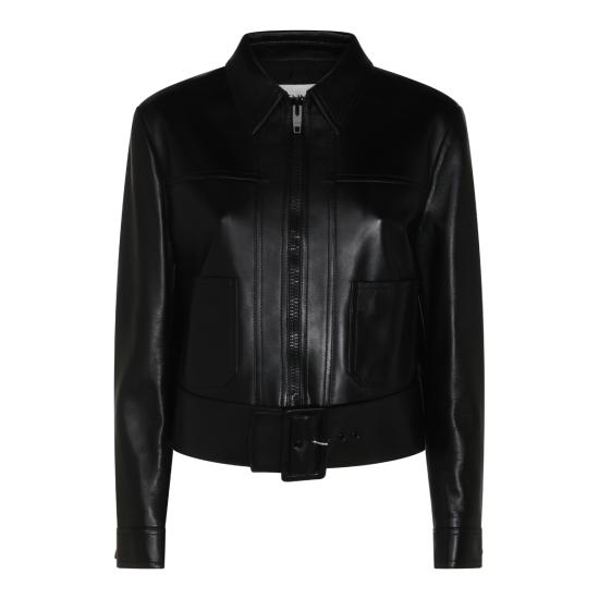 26FW 셀린느 가죽 자켓 RV04I3M75 38NO BLACK