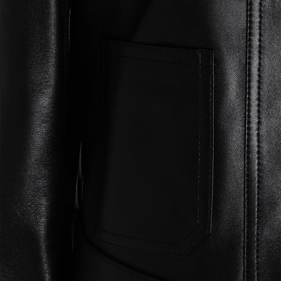 26FW 셀린느 가죽 자켓 RV04I3M75 38NO BLACK - CELINE