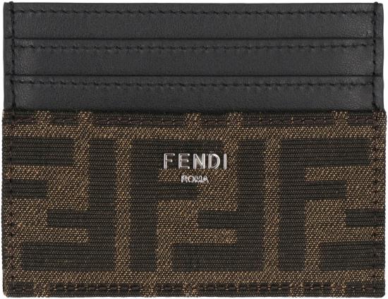  펜디 FF 패브릭 카드 홀더 7M0164ALWK F0L3T brown - FENDI
