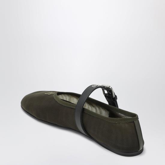 26FW 미우미우 플랫 슈즈 5F373E005099 Green - MIU MIU