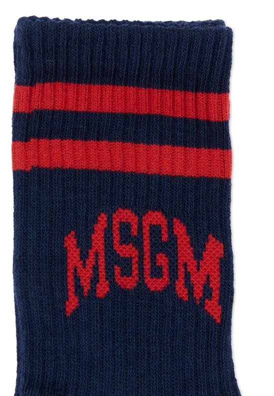 26FW [키즈] 엠에스지엠 발목 양말 F6MSJUSO297 MS032 BLUE - MSGM