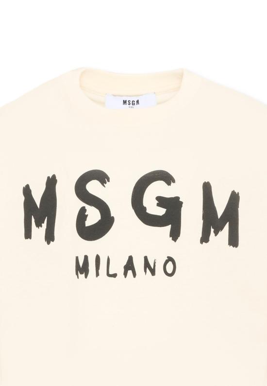 26FW [키즈] 엠에스지엠 티셔츠 F6MSJUTH010 013 IVORY - MSGM