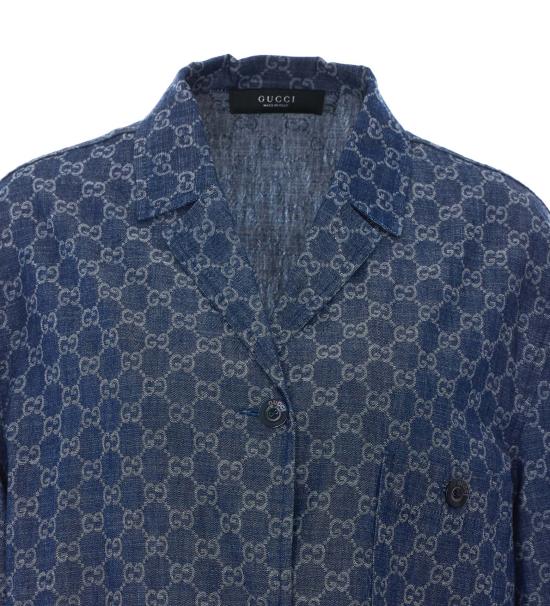 26FW 구찌 GG 코튼 데님 자카드 재킷 GG 코튼 데님 자카드 재킷 875438 XDDG34011 - GUCCI